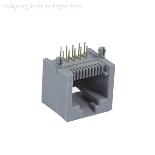 RJ45 Jack 10P10C side entry 1X1P Full Plastic